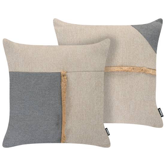 Beliani - Coussin d'extérieur Oléfine Beige CARYOTA - 45x45x10- Beliani - Image 2