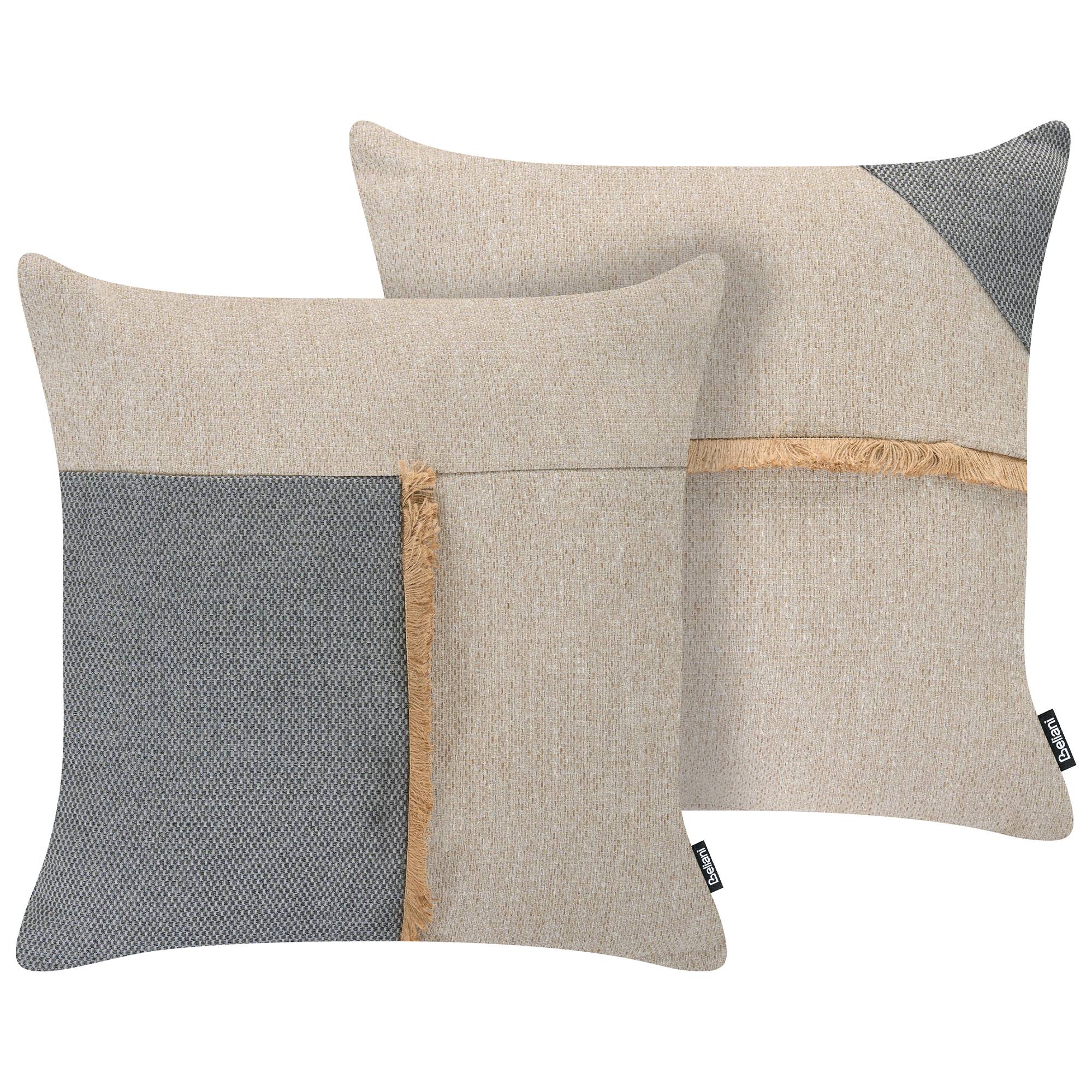 Beliani - Coussin d'extérieur Oléfine Beige CARYOTA - 45x45x10- Beliani - Image 2