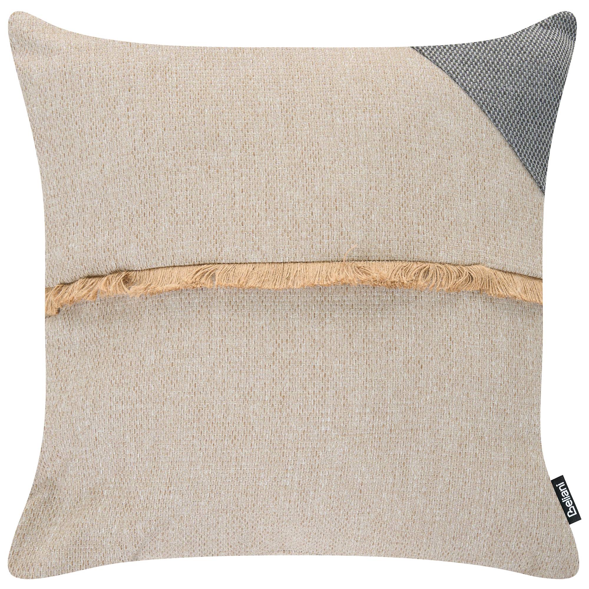 Beliani - Coussin d'extérieur Oléfine Beige CARYOTA - 45x45x10- Beliani - Image 5