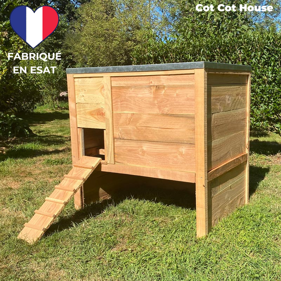 Poulailler 4 poules solide et pratique - modèle Houdan - Cot Cot House - Image 1