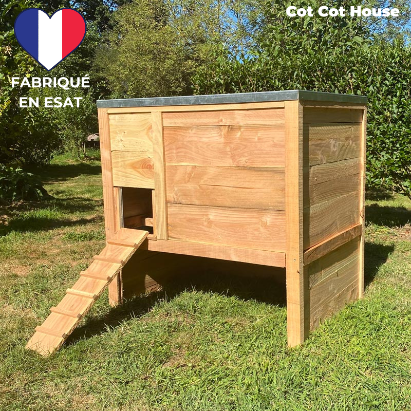 Poulailler 4 poules solide et pratique - modèle Houdan - Cot Cot House - Image 1