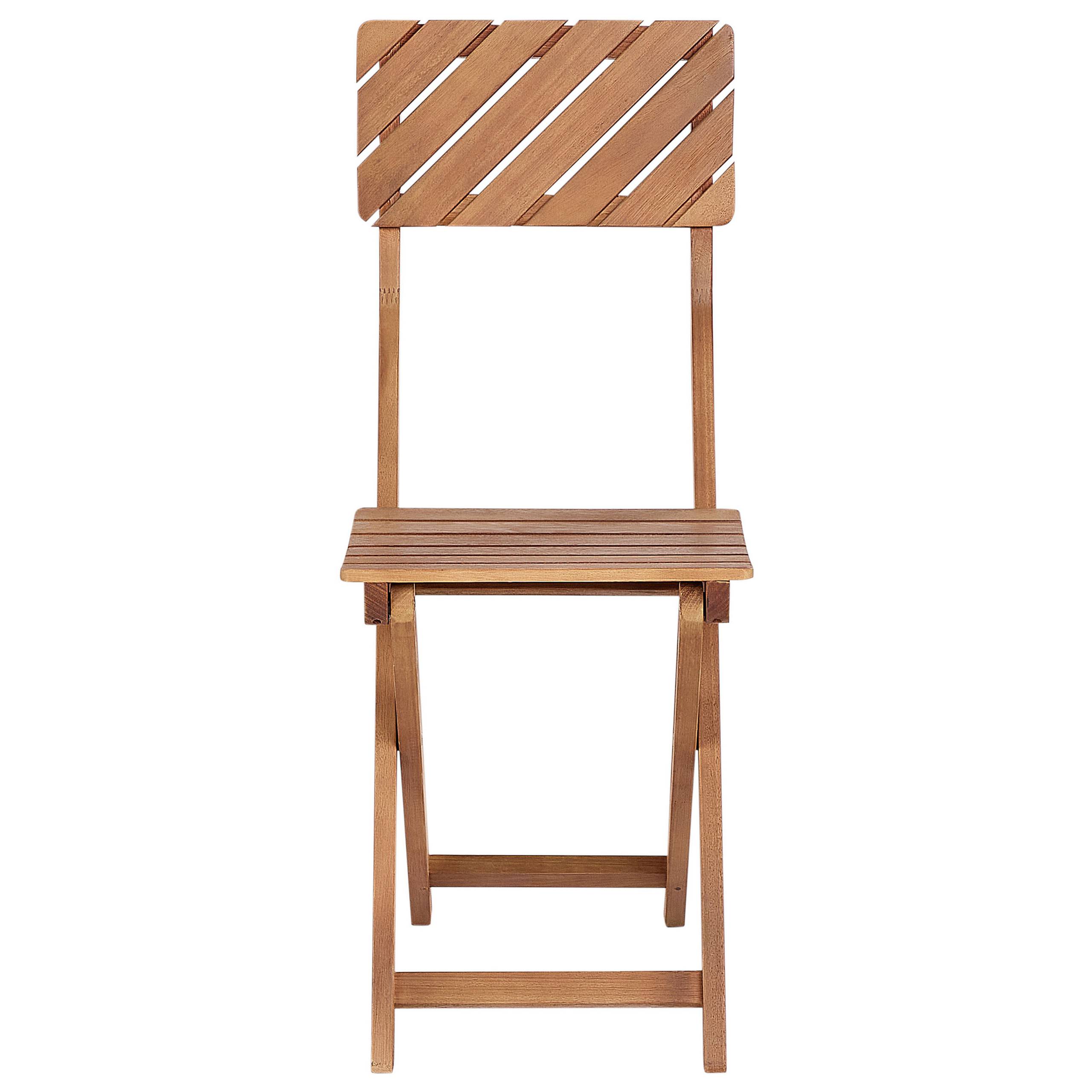 Beliani - Set de bistrot, 2 Personnes Bois d'eucalyptus Marron ARDORE - Beliani - Image 8