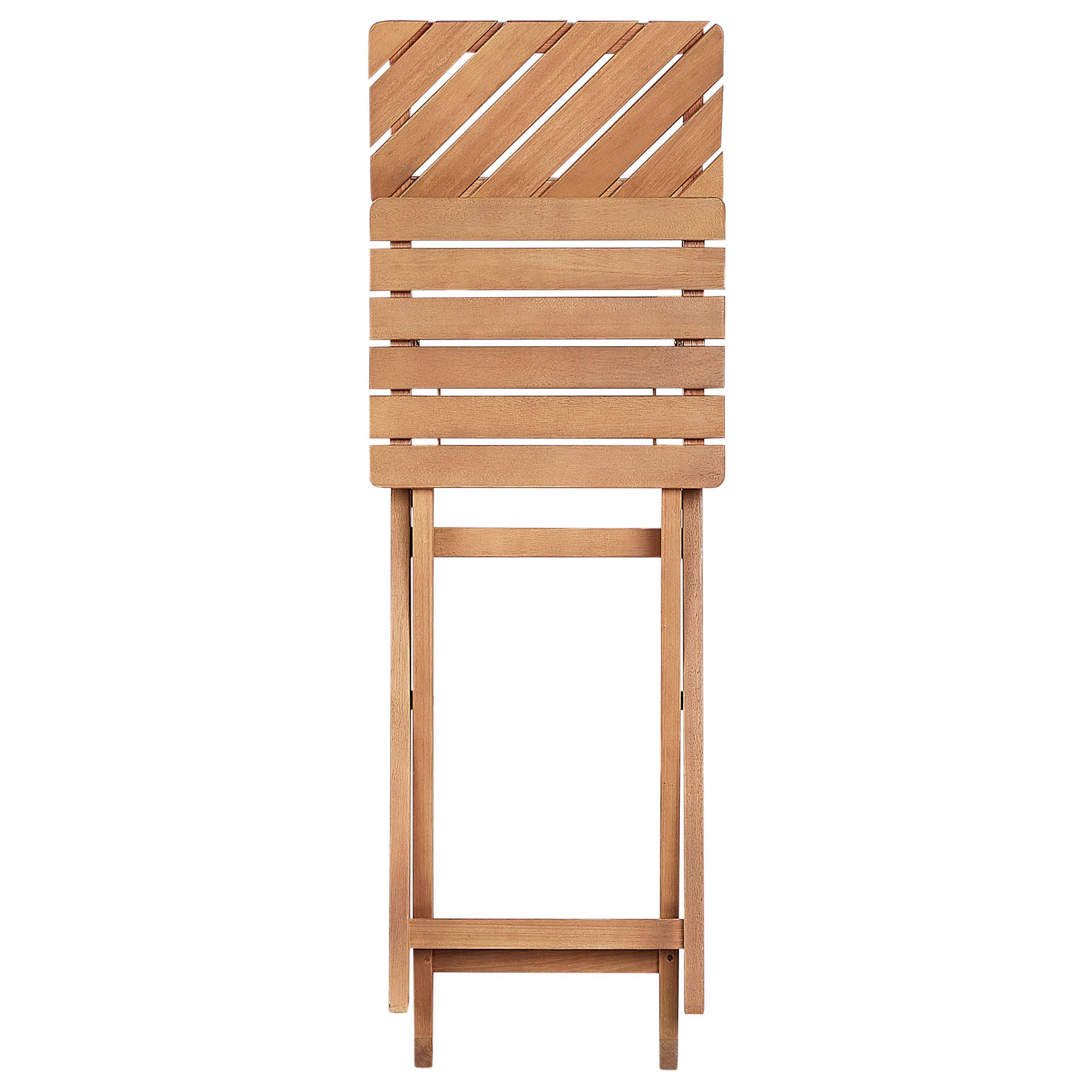 Beliani - Set de bistrot, 2 Personnes Bois d'eucalyptus Marron ARDORE - Beliani - Image 10
