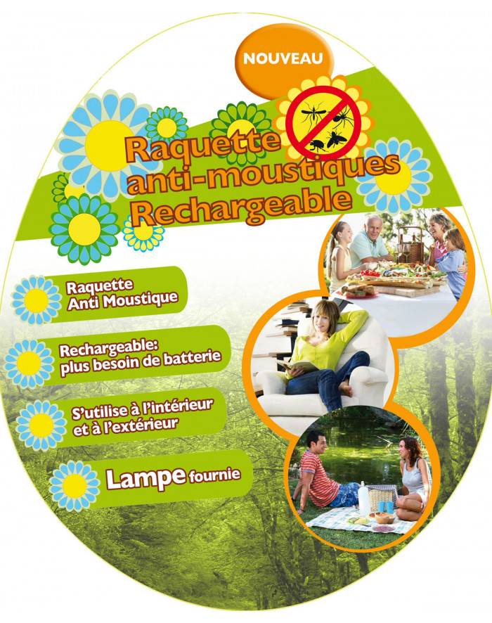 Raquette Anti insectes  | Lutte contre les volants/rampants | Intérieur/extérieur- VENTEO - Image 2