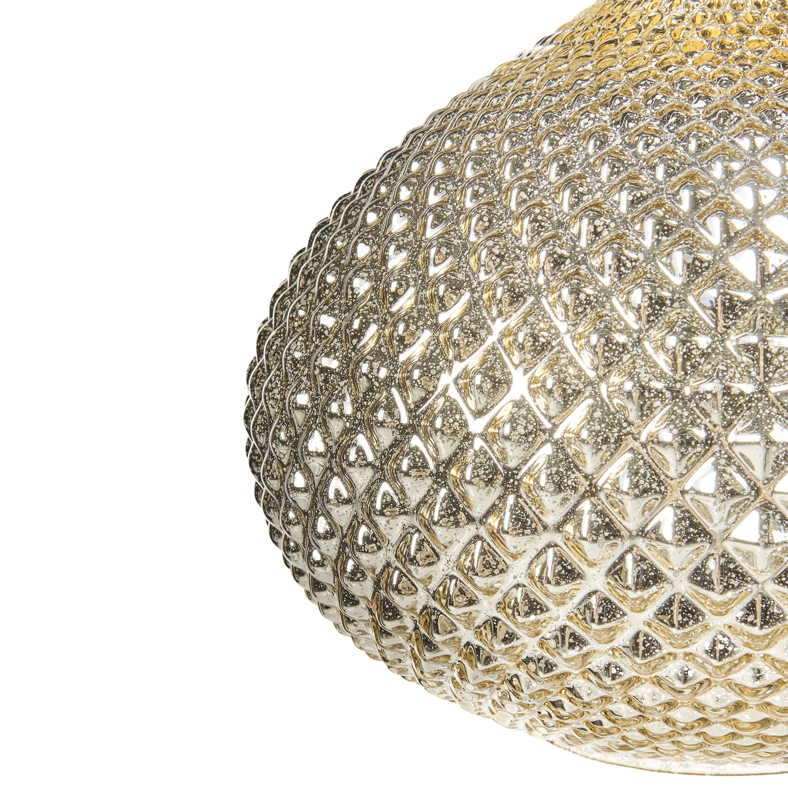 Beliani - Lampe suspension Verre Doré MADON - 30x30x88- Beliani - Image 6