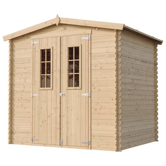 Timbela - Abri de jardin en bois - Stockage extérieur I236xL226xH218 cm/ 4.33 m² - Petit abri à outils, Local à vélos - 19 mm d’épaisseur - Timbela M369C - Image 4