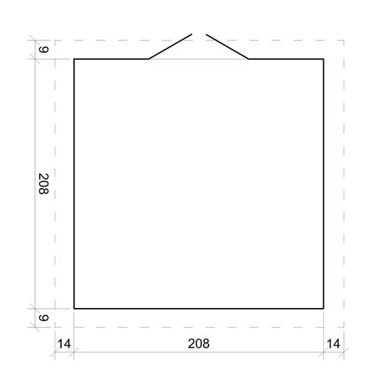 Timbela - Abri de jardin en bois - Stockage extérieur I236xL226xH218 cm/ 4.33 m² - Petit abri à outils, Local à vélos - 19 mm d’épaisseur - Timbela M369C - Image 6