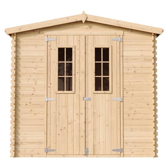 Timbela - Abri de jardin en bois - Stockage extérieur I236xL226xH218 cm/ 4.33 m² - Petit abri à outils, Local à vélos - 19 mm d’épaisseur - Timbela M369C - Image 3