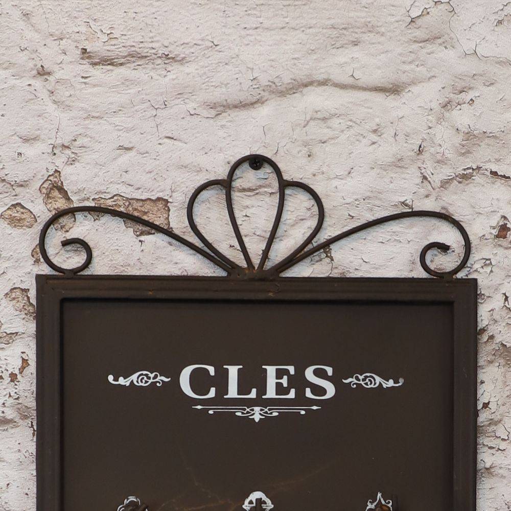 Chemin De Campagne - Porte boîte à clés clefs applique murale extérieur métal marron 42cm Chemin de campagne - Image 3