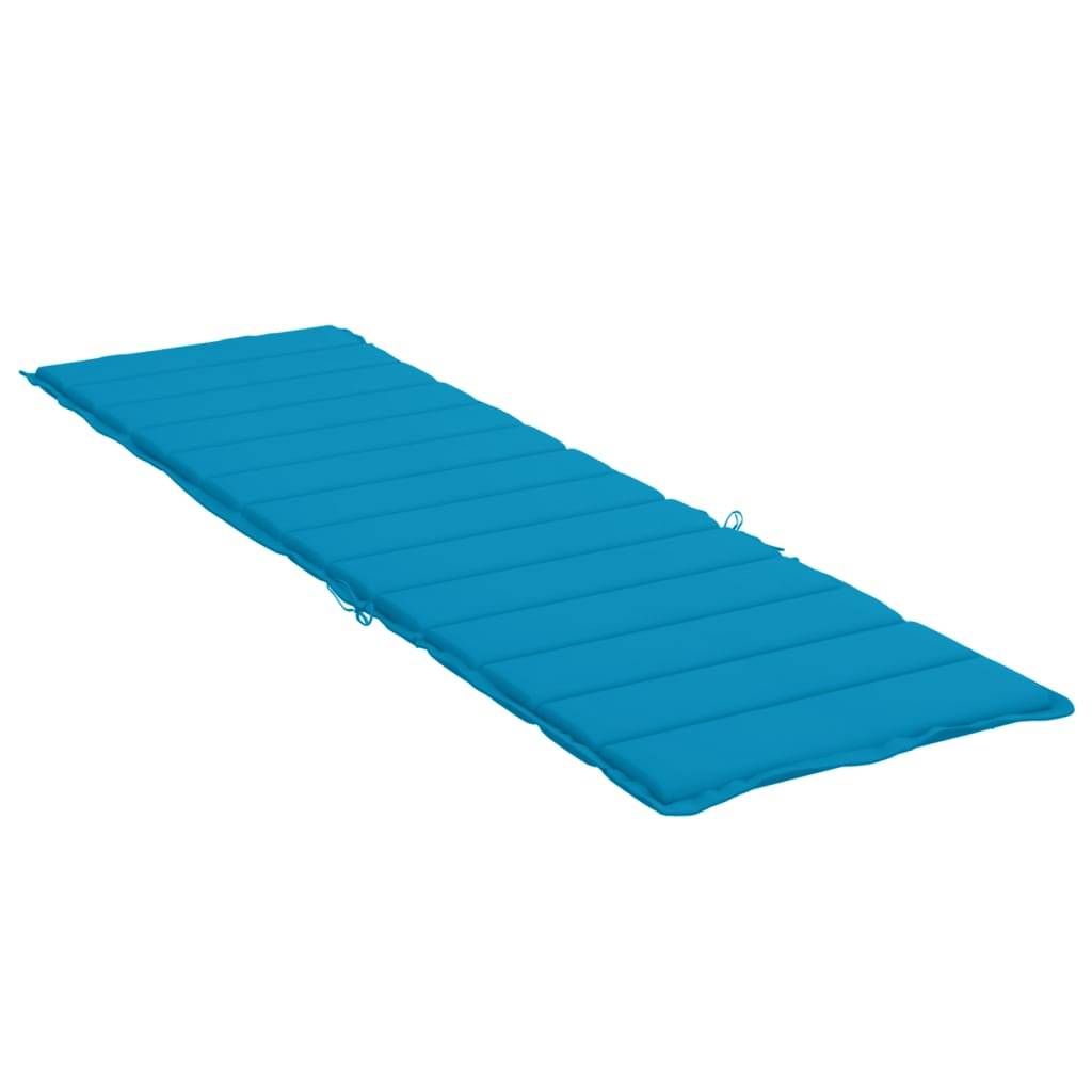 ComfortXL - Matelas Bain de Soleil Tissu Oxford Confortable pour Transat de Piscine Bleu 200x50cm – ComfortXL Outdoor Living - Image 4