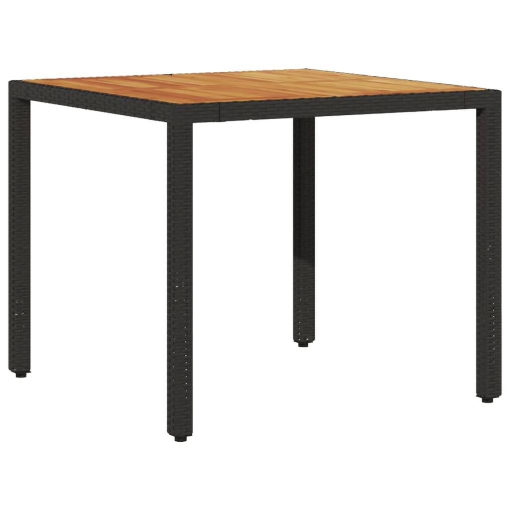 Vidaxl - Ensemble à manger de jardin et coussins 3 pcs-Salons de jardin noir rotin acacia 624607 - Image 4