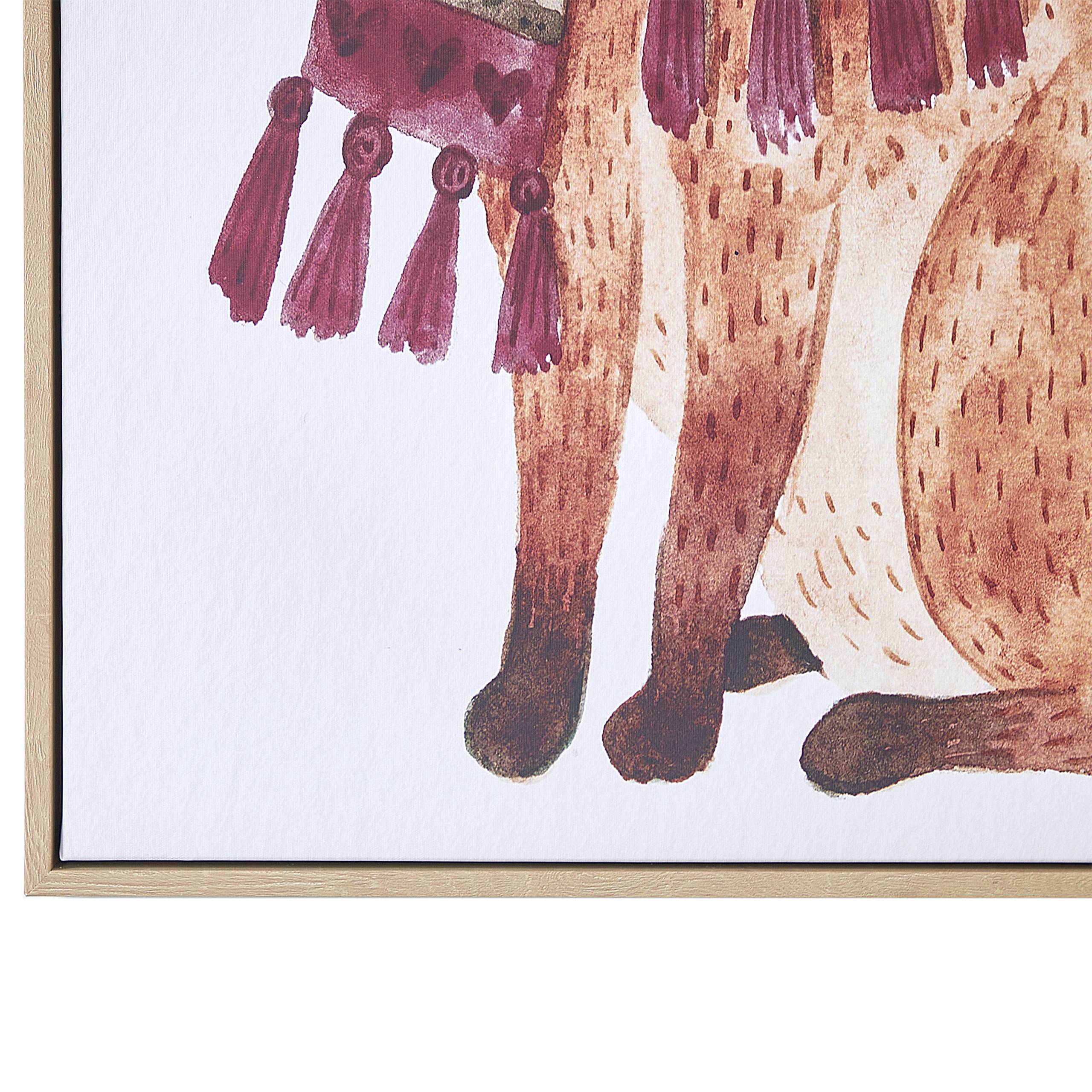 Beliani - Imprimé sur toile Tissu Marron MUCCIA - 63x5x93- Beliani - Image 5