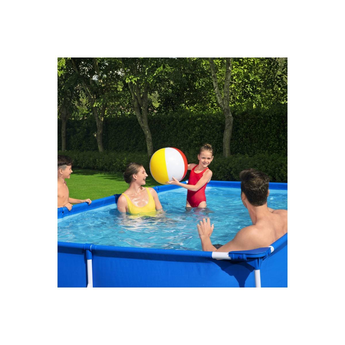 Bestway - Piscine hors sol rectangulaire 400x211x 81Cm Anti-Corrosion, Liner PVC Renforcé, Pompe de Filtration Incluse 5700L Bestway - Image 7