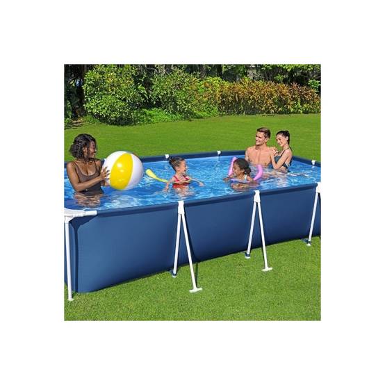 Bestway - Piscine hors sol rectangulaire 400x211x 81Cm Anti-Corrosion, Liner PVC Renforcé, Pompe de Filtration Incluse 5700L Bestway - Image 2