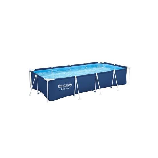 Bestway - Piscine hors sol rectangulaire 400x211x 81Cm Anti-Corrosion, Liner PVC Renforcé, Pompe de Filtration Incluse 5700L Bestway - Image 1