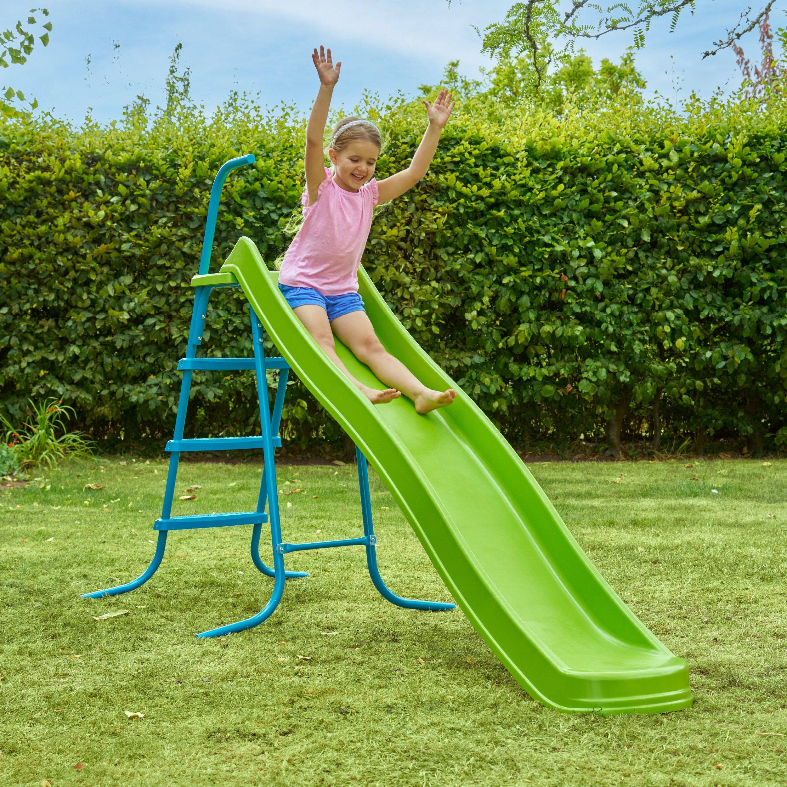 Toboggan ondulé 220 cm avec 4 marches
