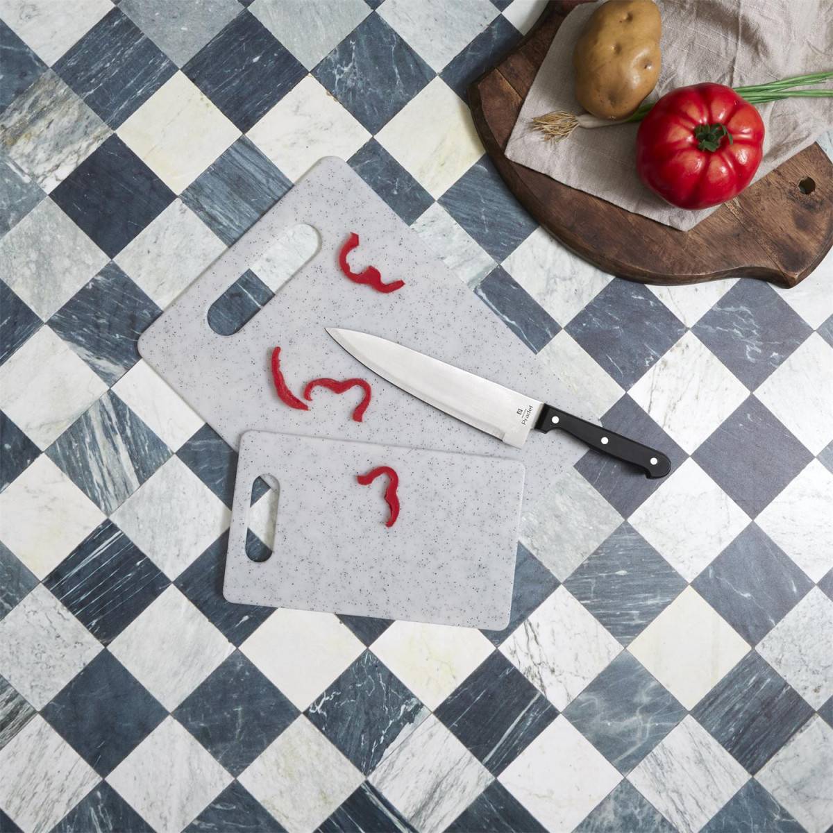 Cook Concept - Planche à Découper "Moucheté" 25cm Gris - Image 3