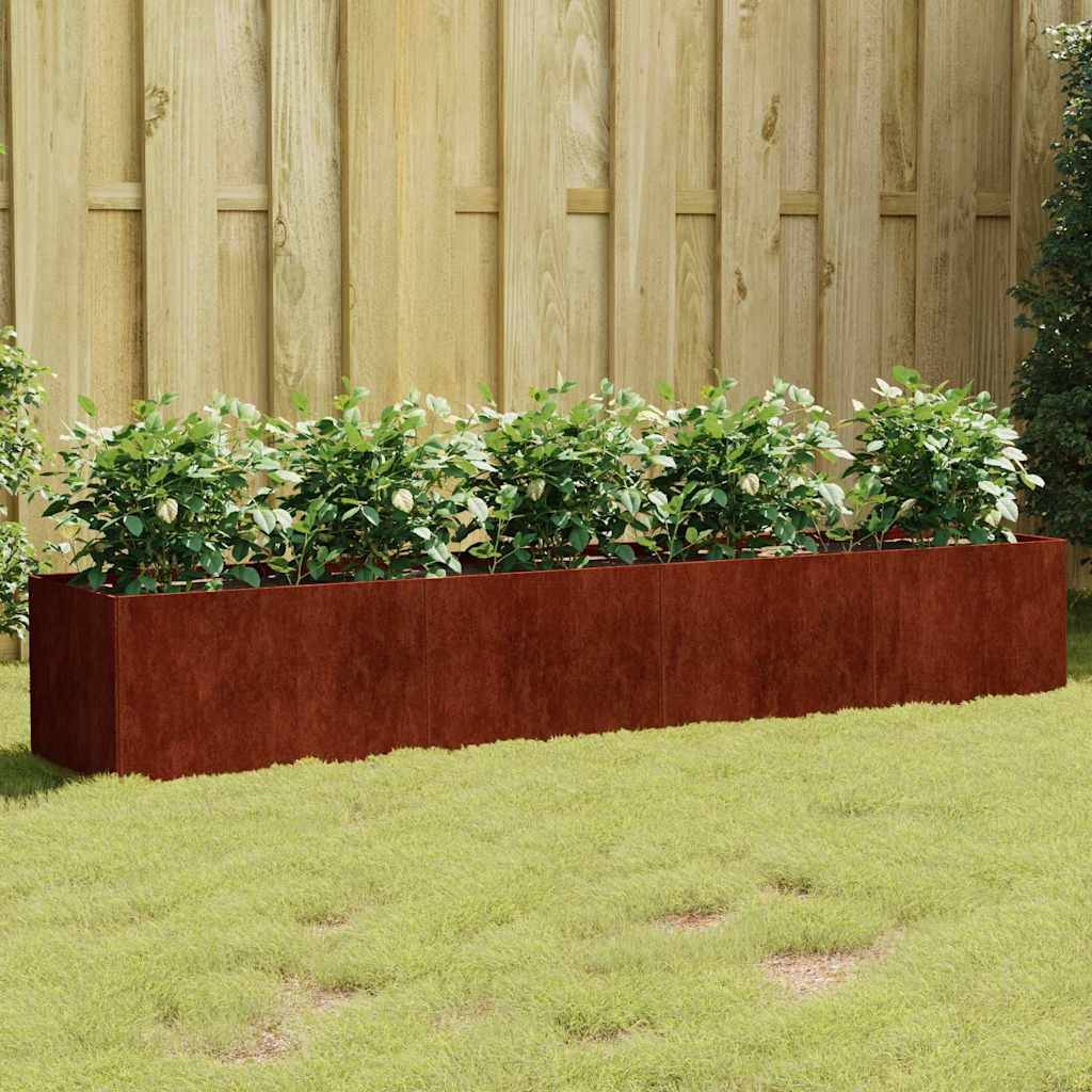 Vidaxl - Lit surélevé de jardin 200x40x40 cm acier corten vidaXL 824521 - Image 1
