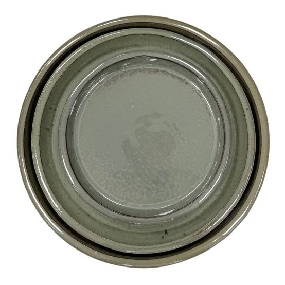 Soucoupe ronde 20cm vert crème - Image 2