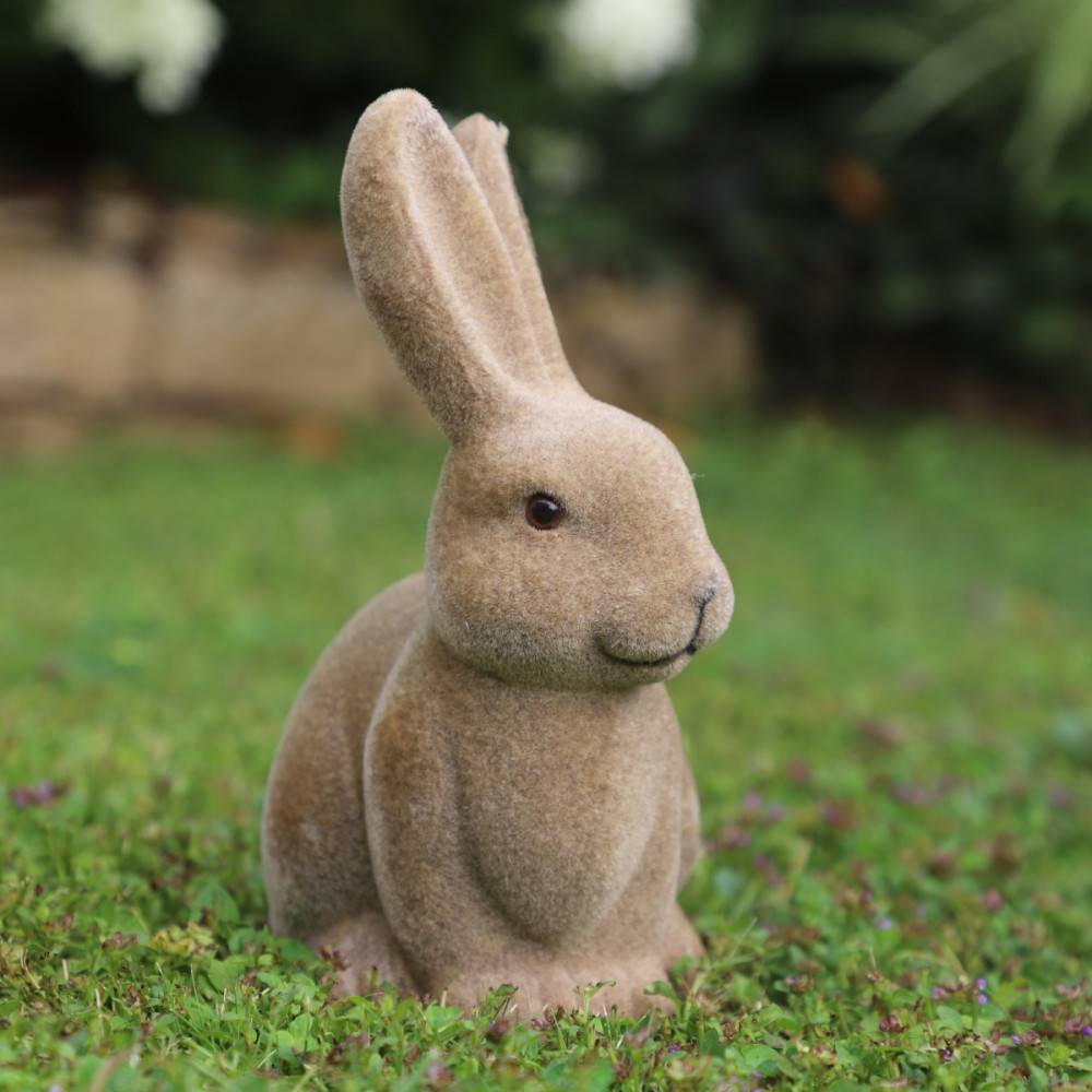 ~ Lapin en feutrine marron 15 x 12 x 23 cm Chemin de campagne - Image 7