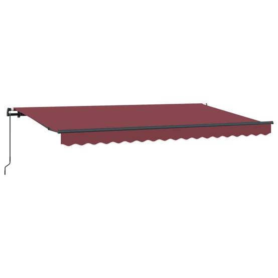 Store banne | Auvent Rétractable Bordeaux 350 x 200 cm tissu Maison Chic - Image 5