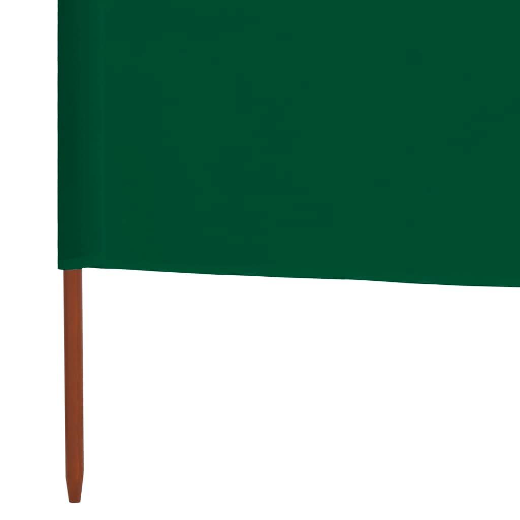 Helloshop26 - Brises-vue paravent 3 panneau x tissu 400 x 160 cm vert - Image 4
