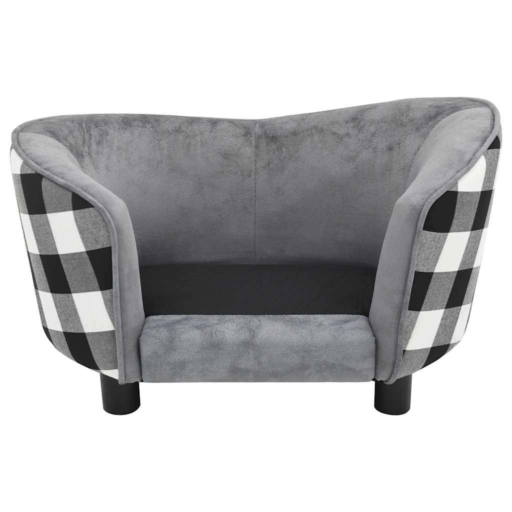 Vidaxl - Canapé pour chien Gris 68x38x38 cm Peluche vidaXL 170963 - Image 9