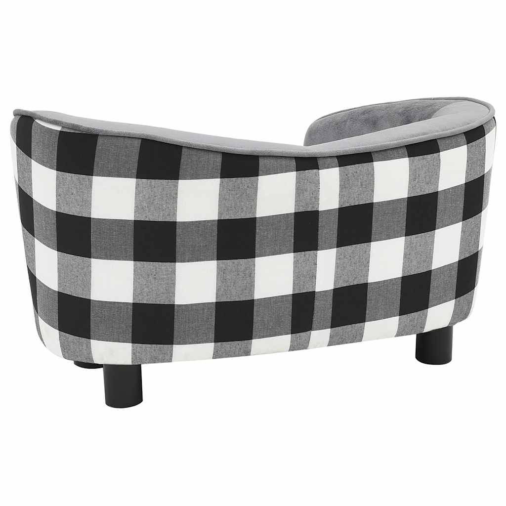 Vidaxl - Canapé pour chien Gris 68x38x38 cm Peluche vidaXL 170963 - Image 7