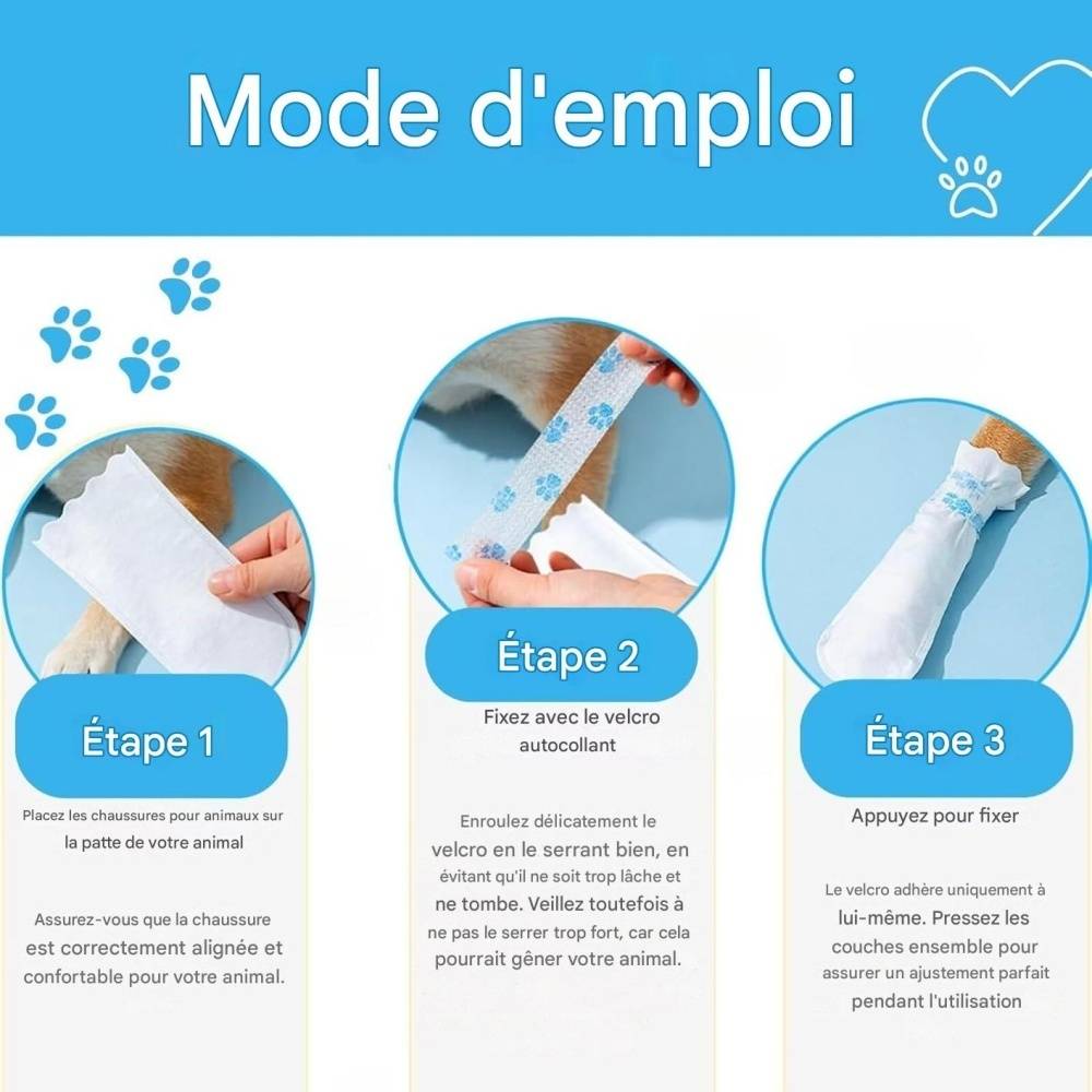 20 pièces de protections de pattes pour chiens M DtopbuyAge - Image 3