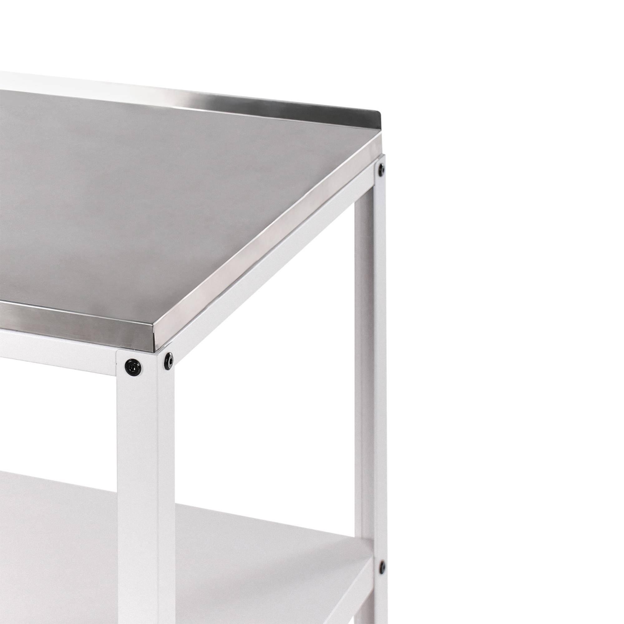Beliani - Cuisine de jardin Acier Blanc VILAMA - 50x50x90- Beliani - Image 6