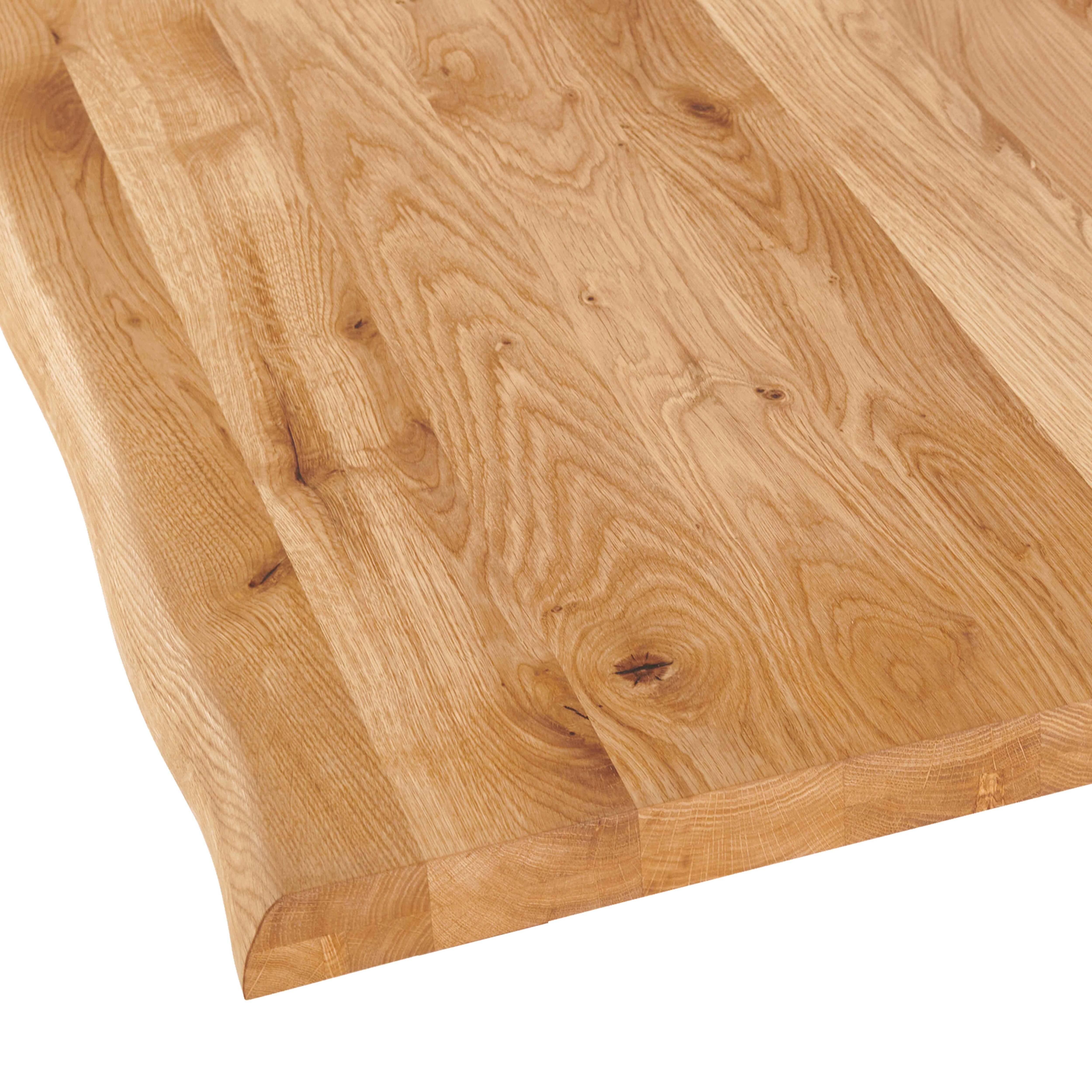 Oviala - Plateau de table avec bords irréguliers (70 x 70 cm) en chêne Inga Inga - Oviala - Image 3