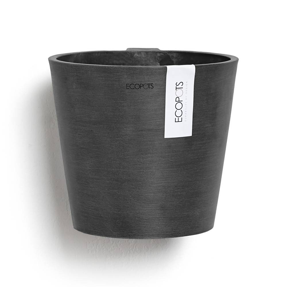 Ecopots - Pot suspension mural Amsterdam Wall Gris Foncé - Ø 20 x H. 17,5 cm - 4 L ECOPOTS - Image 1
