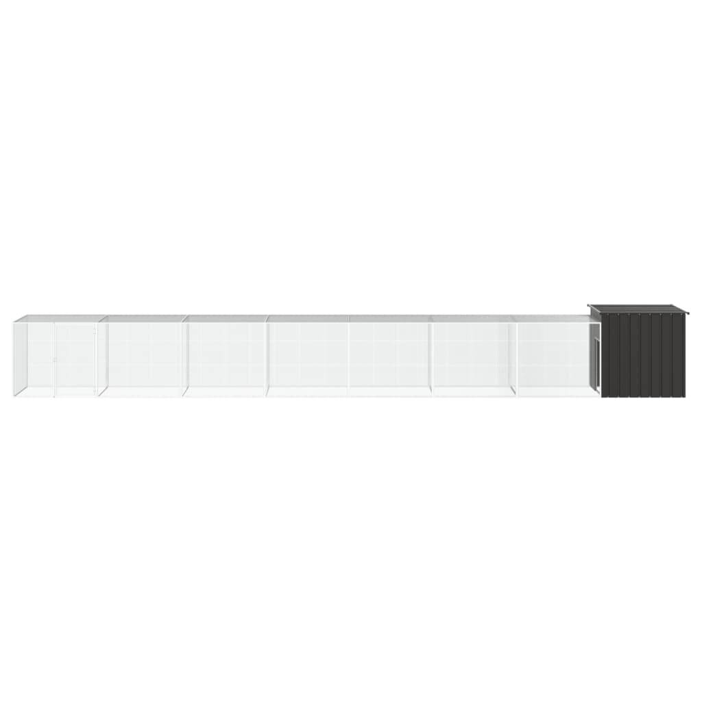 Vidaxl - Poulailler Anthracite 800x91x100 cm Acier galvanisé vidaXL 3106457 - Image 7