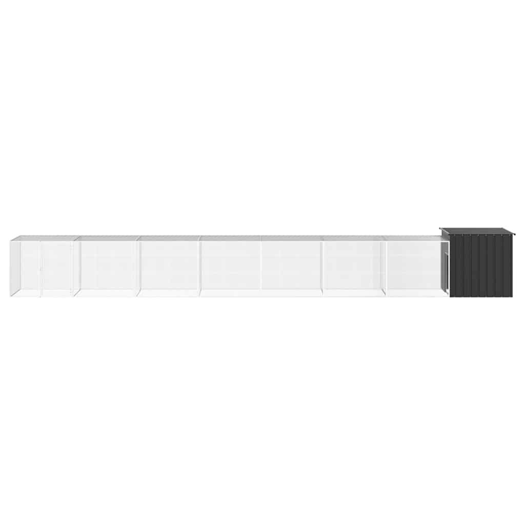 Vidaxl - Poulailler Anthracite 800x91x100 cm Acier galvanisé vidaXL 3106457 - Image 2