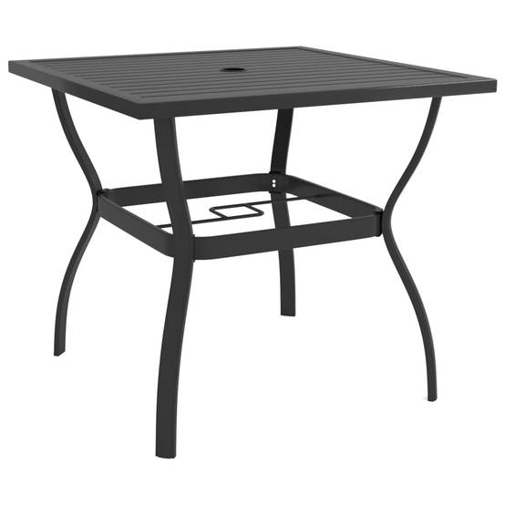 Table de jardin - Table Extérieure - Table De Patio Anthracite 81,5x81,5x72 cm Acier - Image 2
