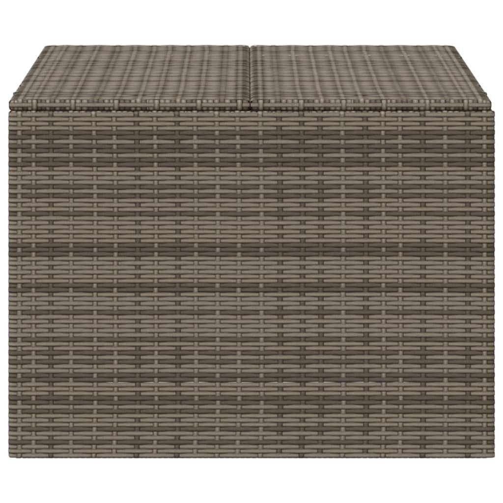 Coffre de rangement - Boîte de rangement extérieure - Coffre de jardin gris 291L résine tressée - Image 4