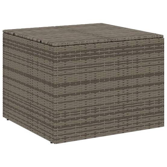 Coffre de rangement - Boîte de rangement extérieure - Coffre de jardin gris 291L résine tressée - Image 1