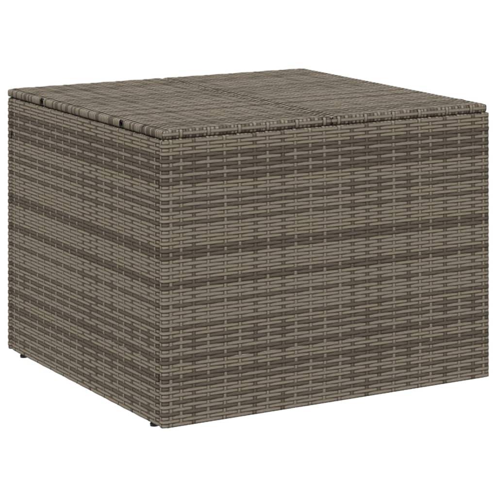 Coffre de rangement - Boîte de rangement extérieure - Coffre de jardin gris 291L résine tressée - Image 1