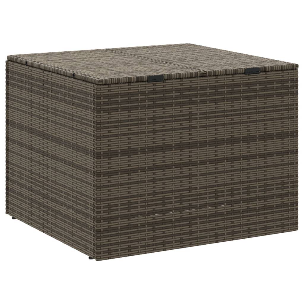 Coffre de rangement - Boîte de rangement extérieure - Coffre de jardin gris 291L résine tressée - Image 6