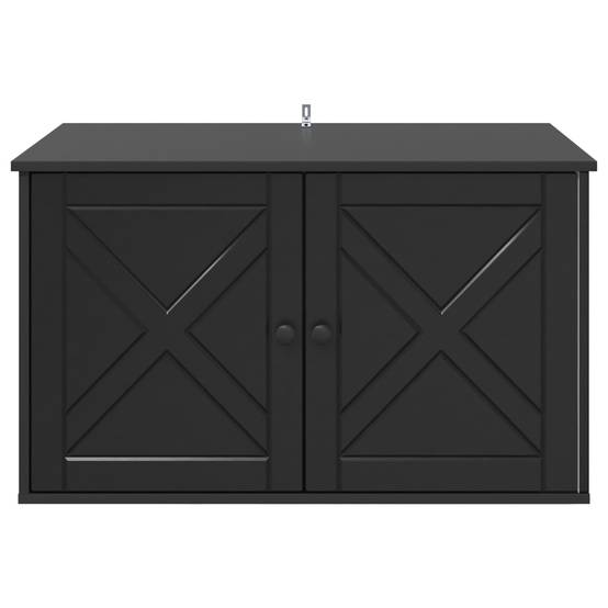 Maison pour chat bois d'ingénierie noir 85 x 55 x 50.5 cm - PANGIVO - Image 7
