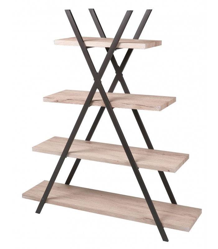 Importdistrib - Etagère Pyramide Industrielle Dock - L. 120 X H. 138 Cm - Noir IMPORTDISTRIB - Image 1