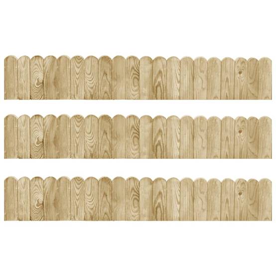 PANGIVO - Rouleaux de bordure bois de pin naturel 120 x 1.5 x 20 cm, Poids:9.6kg - PANGIVO - Image 1