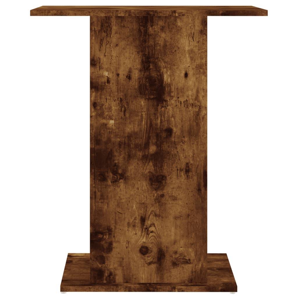 Meuble Aquarium Compact Bois avec Étagère Ouverte pour Bureau Chêne Fumé - ComfortXL Outdoor Living - Image 4