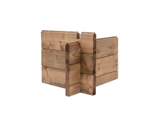 Altanka - Abri de jardin en bois - 7.5m2 - 2.5x3m - Traité - Ep. 28mm - Couleur: marron - DOM675 - ALTANKA - Image 4