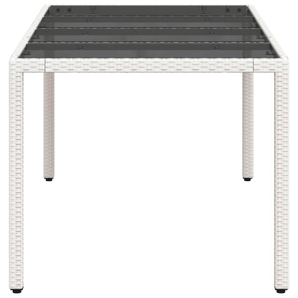 PANGIVO - Table de jardin résine tressée verre blanc 190 x 90 x 75 cm - PANGIVO - Image 6