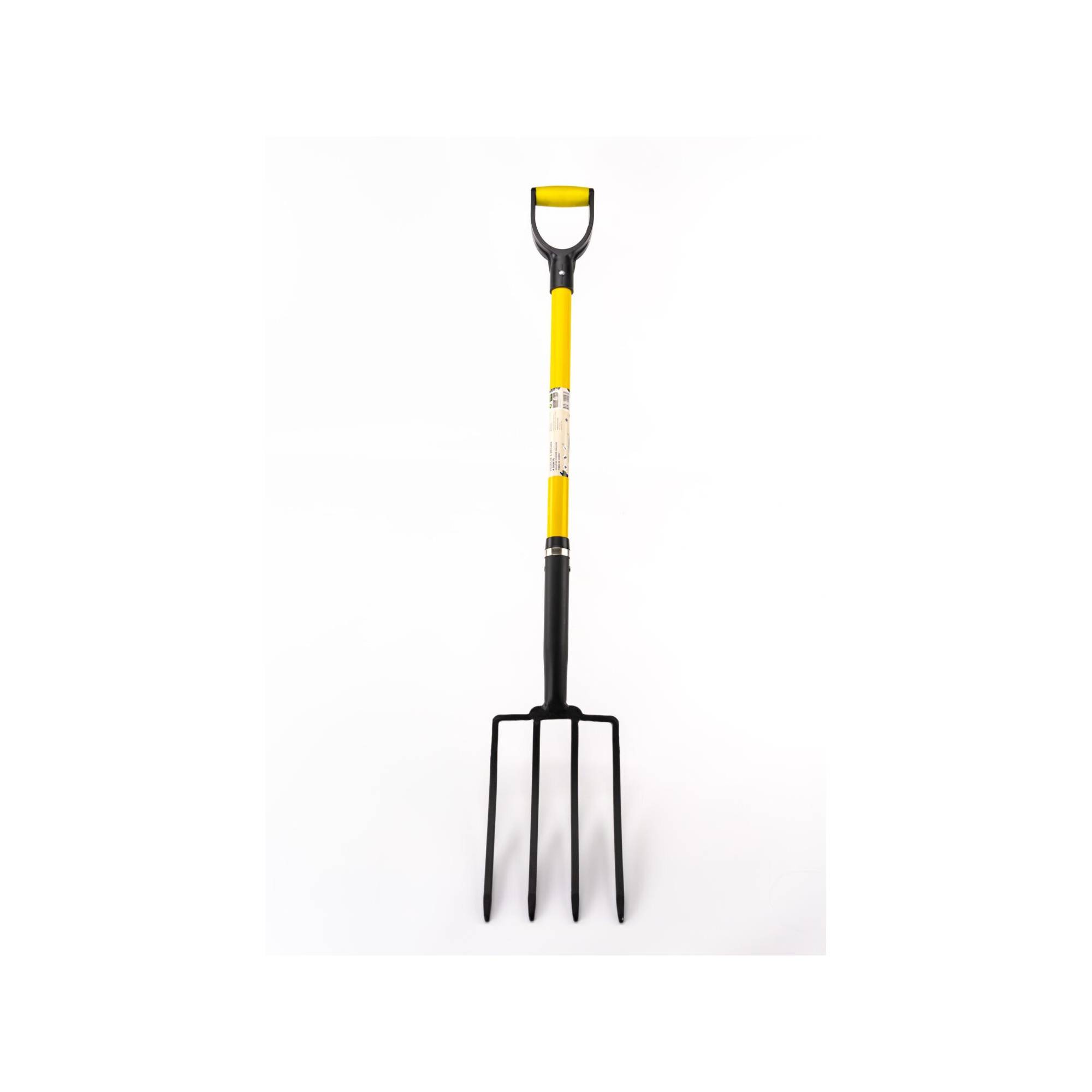Fourche à bêcher pour jardin - Suan - 4 dents - Manche en fibre de verre - Poignée confort - Image 1