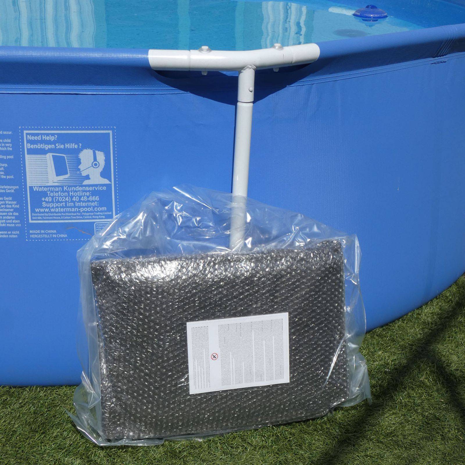 Bâche Solaire Piscine Grise Ov 3.66x6.10 Epaisseur 215 Microns Edenea - Image 7