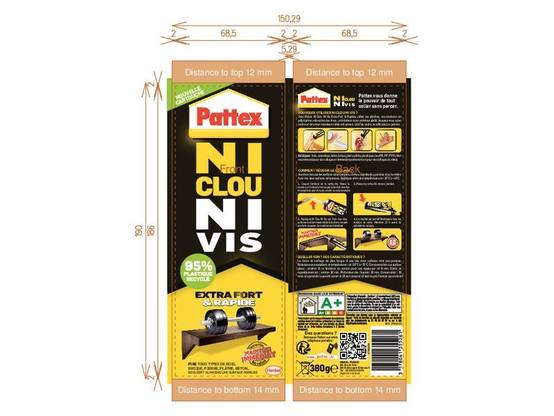 Pattex - Colle de fixation PATTEX 380gr blanc - Image 2