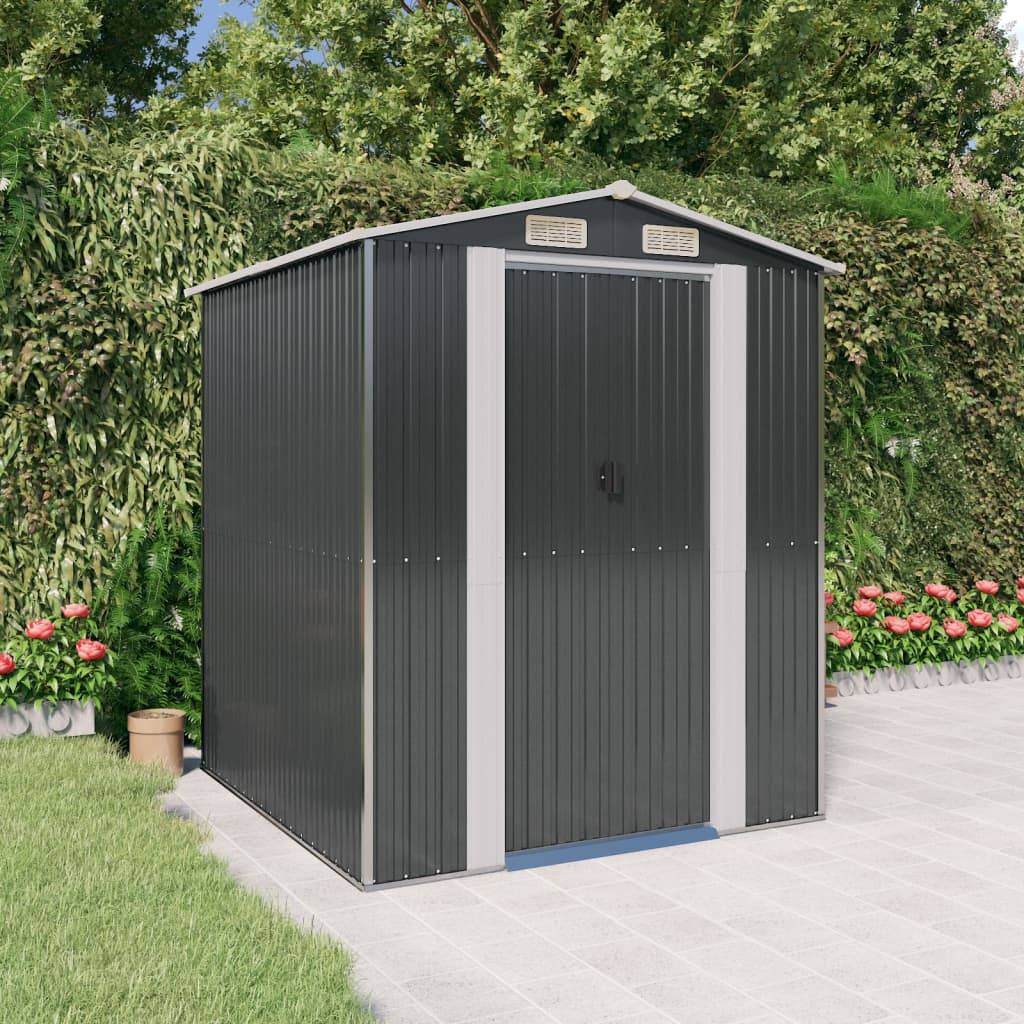 Vidaxl - Abri de jardin Anthracite 192x191x223 cm Métal galvanisé vidaXL 3147449 - Image 1