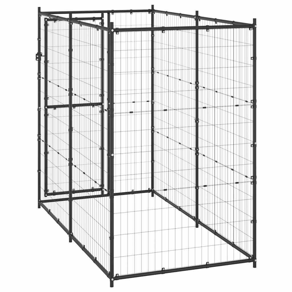 Vidaxl - Chenil d'extérieur pour chiens Acier 110x220x180 cm vidaXL 150796 - Image 5